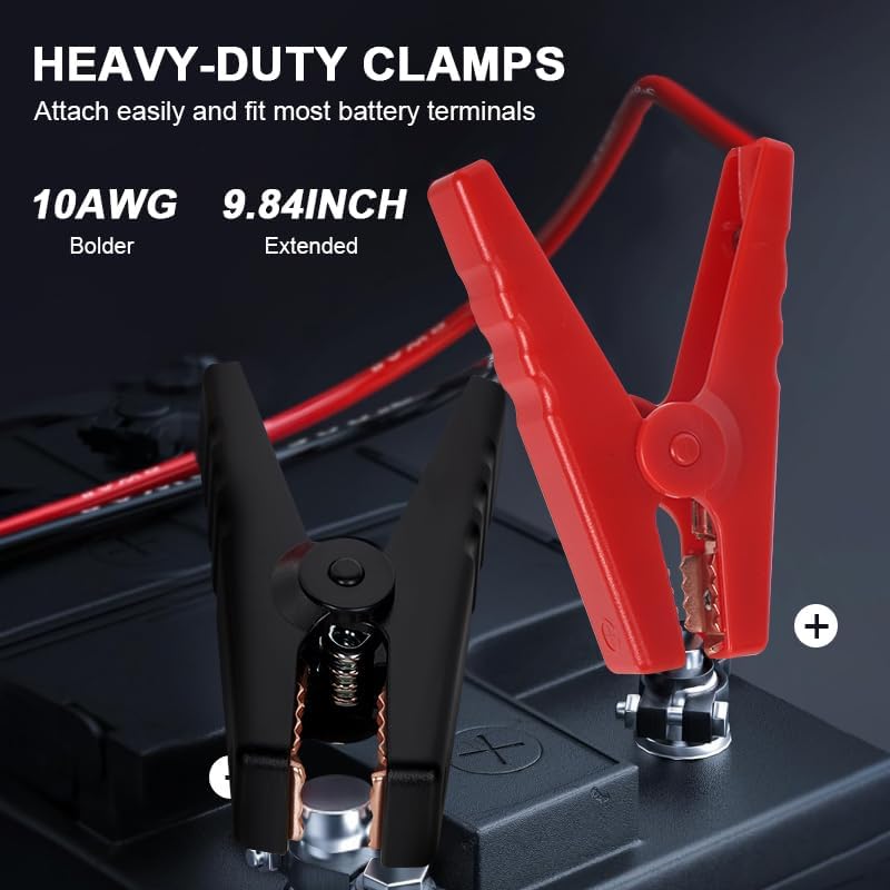 Heavy-duty jumper clamps