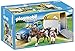 Playmobil - 5223 - Jeu de Construction - Voiture avec Remorque et Cheval