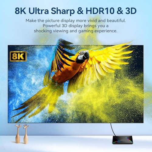 Android TV Box 14.0 R69 Plus avec 4Go RAM et 64Go ROM pour streaming 4K