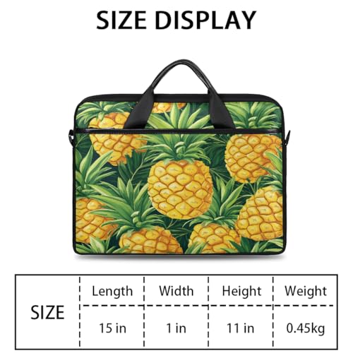 Maletín para portátil de 15 pulgadas con estampado de piñas miniatura 2