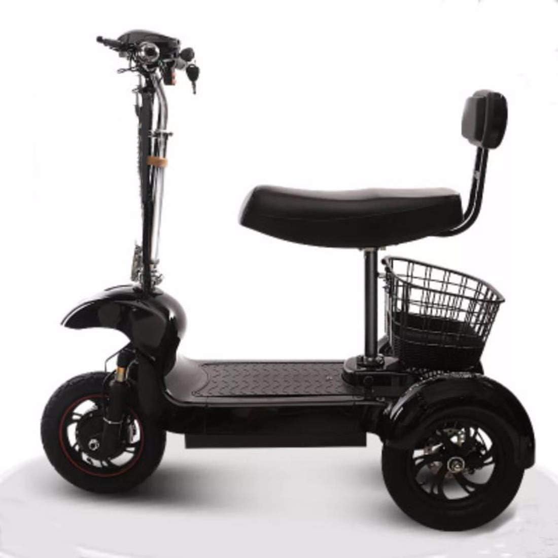 Quino Electric Tricycle for Adult Electric Scooter Three wheels Elderly/Disabled Electric Trikes Lithium Battery Max 40km Electric Wheelchair White/Black/Pink Black