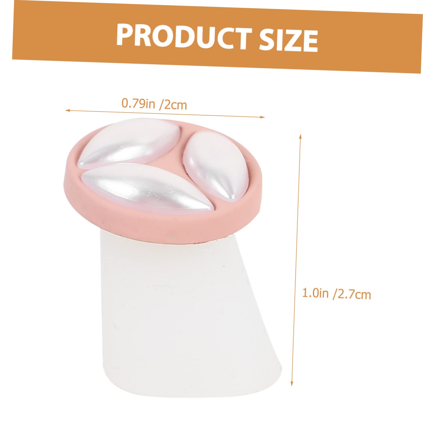 FOMIYES 8 pcs Silicone Toe Separators for Pedicure Durable Nail Supplies Decorative Toe Spacers for Salon Home Use Skin Friendly Design for Easy Application Storage