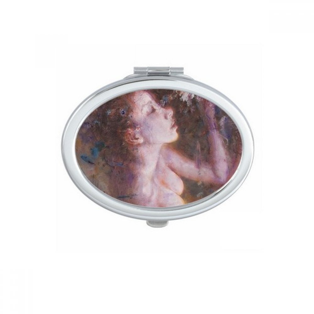 Miroir de maquillage E Minor Xjj miniature en peinture pour sac à main