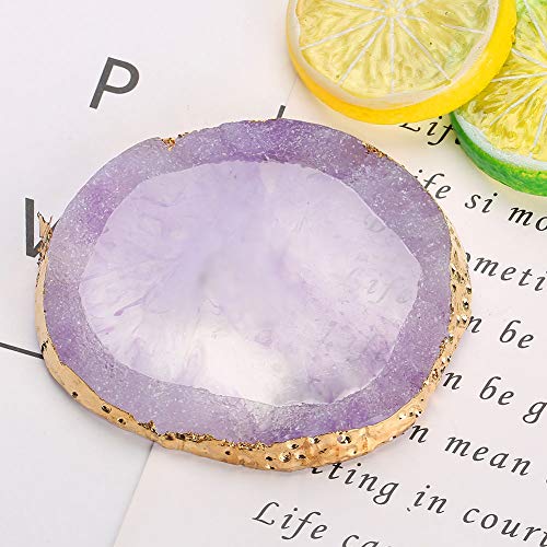 Naturharz Stein Nail Palettes mit Goldrand für Nagel DIY Design Nail Art, Nagellack Make up Pallete Nail Art Polnisch… – Bild 7