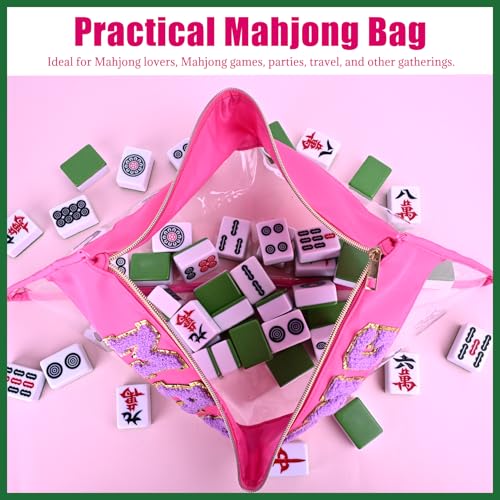 Bolsa para Mahjong Americano con cierre y accesorios miniatura 5