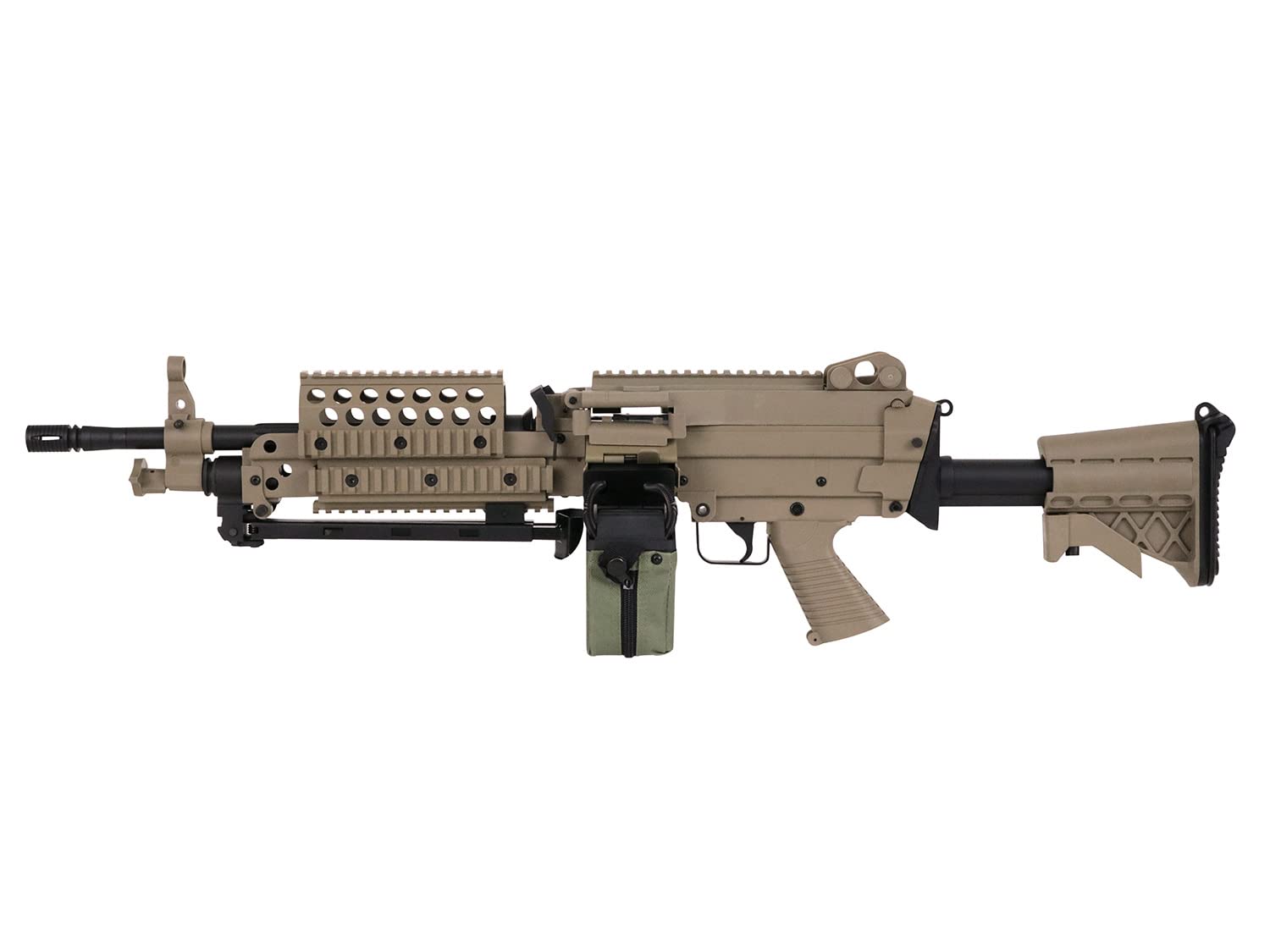 A&K Airsoft MK46 Airsoft LMG AEG, Nylon  