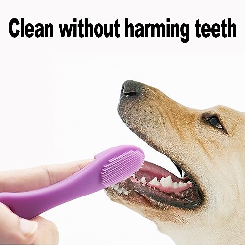 4 Pezzi Spazzolini per Cani,Spazzolino