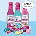 Jordan's Skinny Mixes Sugar Free Syrup Trio Sampler Pack – Mermaid, Unicorn & Cotton Candy, As Seen on Watertok, Drink Mix for Iced Tea, Lemonade & More, Zero Calorie, 12.6 Fl Oz Each (pack of 3)