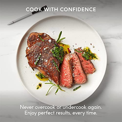 Chef iQ Smart Thermometer Add-on No. 3, Bluetooth/WiFi Enabled, Allows Monitoring of Two Foods at Once, for Grill, Oven, Smoker, Air Fryer, Stove, Must Be Used with Hub (Sold Separately)