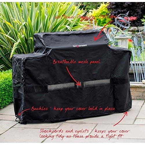 Grillstream Deluxe 3-Burner Classic Barbecue Cover, UV & Water Resistant, Breathable & Durable Material with Secure Buckles - Image 3