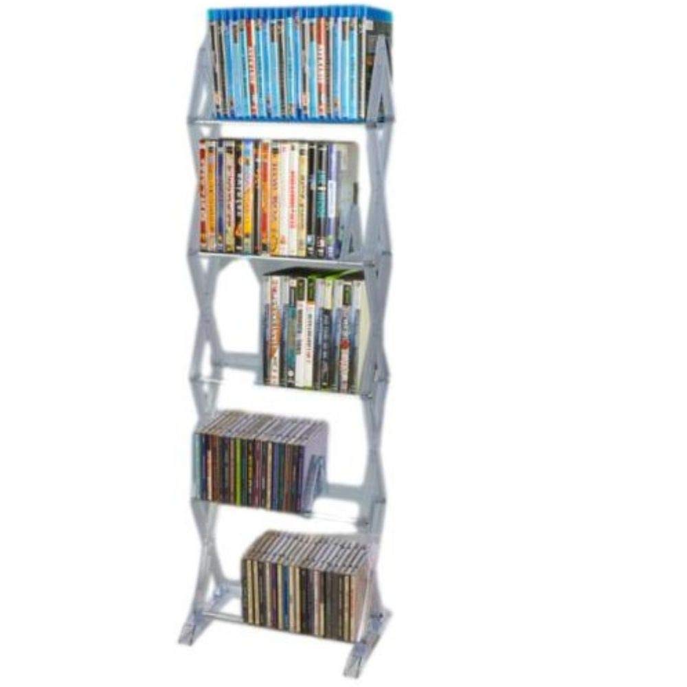 MY SWEETEST SPOT Freestanding Five Media Rack Storage Server Display Stand Entertainment Center Playroom DVD CD Media Organizer Furniture & E Book