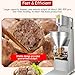 Banfluxion Commercial Electric Meatball Machine Automatic Meatball Maker with 6 Dies (18/22/26/28/30/32mm), 280-300 Pcs/Min Stainless Steel Former for Beef, Fish, Chicken Meatballs, 110V 1100W