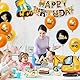 Cadimus Bagger Deko Kindergeburtstag 4, Geburtstagsdeko Junge, Baustelle Geburtstag Mit Happy Birthday Banner, Folienballons 4 Jahre alt und Kuchen Deko