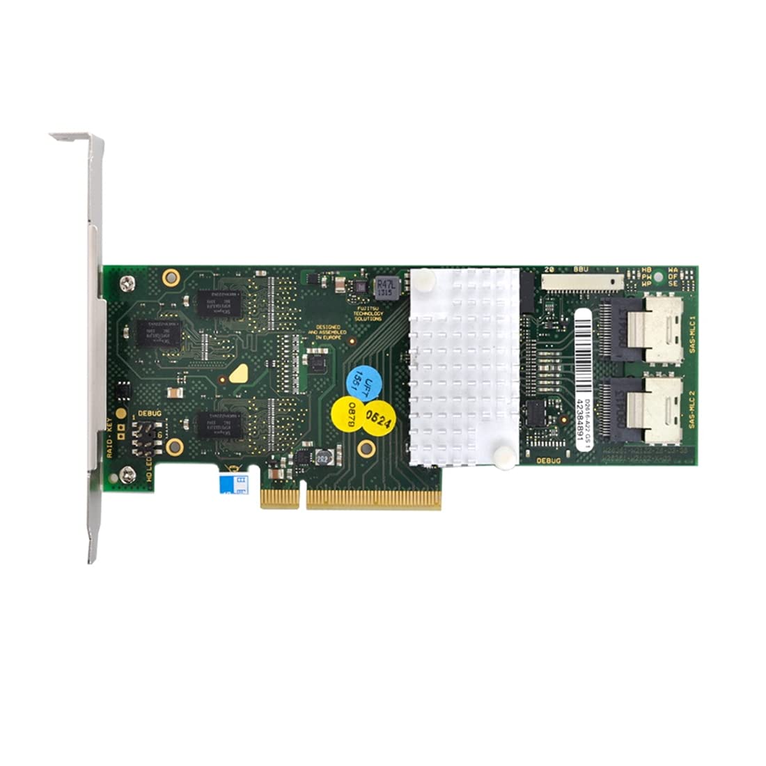 ChenYang Tarjeta controladora CY PCI-E 2.0 X8 con soporte PCI-E a D2616-A12 LSI 9261-8i SATA/SAS Raid 6Gbs 512MB caché SFF-8087 6Gb RAID0.1.5.6