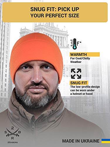 2Sbr 2Sabers Warm Lightweight 170 Fleece Watch Cap - Men Women - Army Skull Beanie Hat #TOP2