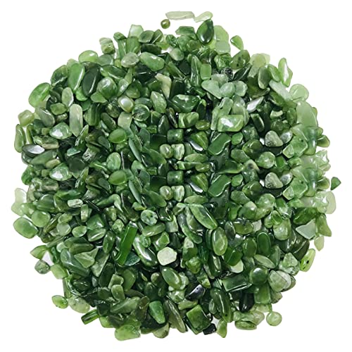 QIFLY Piedras decorativas para jarrones de cristal natural de grano pequeño pulido grava decorativa piedra de río plantas ornamentales para acuario, grava para plantas en maceta, suculentas, bonsái