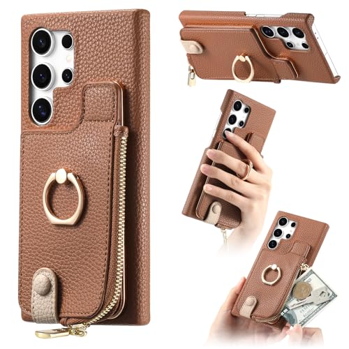 �X�}�z�P�[�X�Ή� Galaxy S23 Plus �P�[�X �J�[�h���[ �w�� ���K����t�� RFID�u���b�L���O ���z�^ �M�����N�V�[ S23 Plus �p�J�o�[ �����O�t�� �c���u�� �X�^���h�@�\ PU���U�[ ���z�t�� �J�[�h���K�J�[�h�|�P�b�g�t�� ������