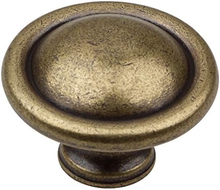 Cosmas 10 Pack 6632BAB Brushed Antique Brass Cabinet Hardware Handle Pull - 3" Inch (76mm) Hole Centers, Pulls - Canada