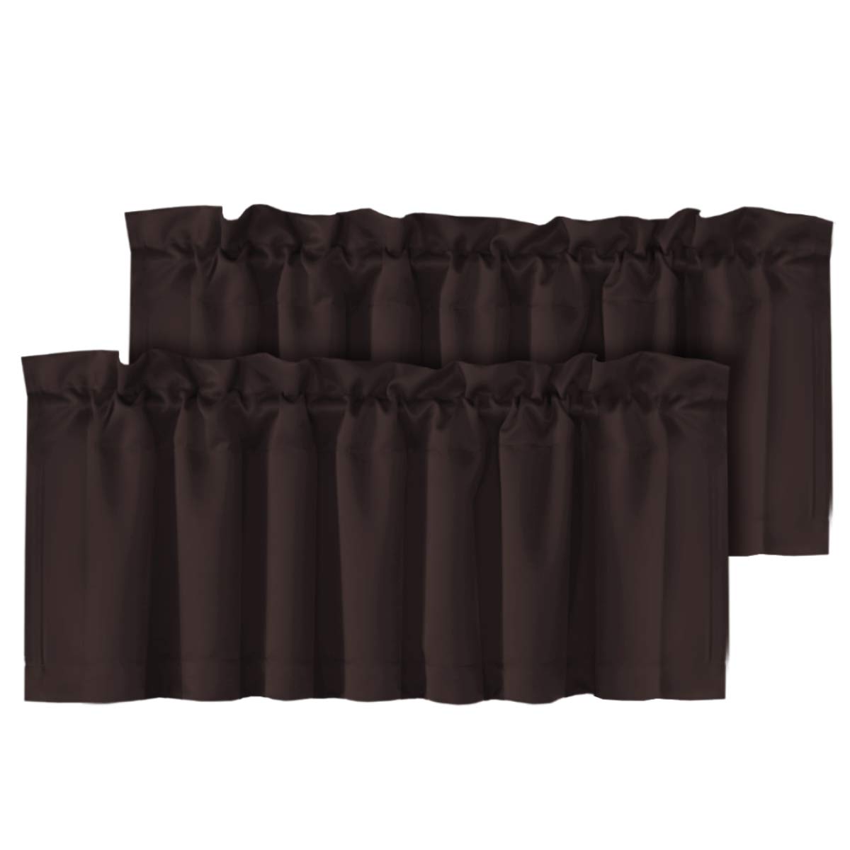 H.VERSAILTEX Blackout Valances for Windows,Kitchen Window Valance Curtains for Living Room/Bedroom/Bathroom Privacy Decorative Rod Pocket Kitchen