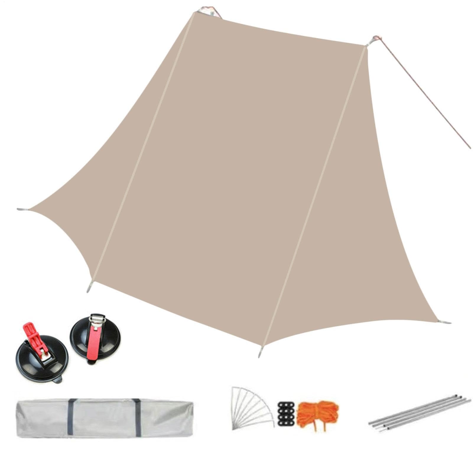 Tendalino Auto Tettuccio Impermeabile Protezione UV 2,7 x 3,4 m | Solare Posteriore Per Auto Resistente Al Per campeggio all'aperto parcheggio uso automobilistico SUV camion camper parte