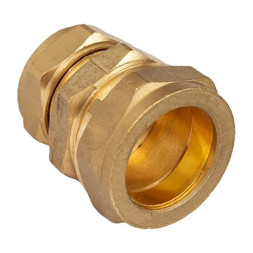 ODSUPPLIES Acoplamiento reductor de latón de 25 mm x 15 mm MDPE a cobre (reductor/acoplamiento)