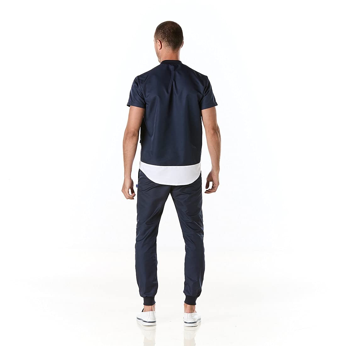 GALLANTDALE Uniforme Sanitario Hombre Performance Casaca y Pantalón Jogger Médico Antibacterial
