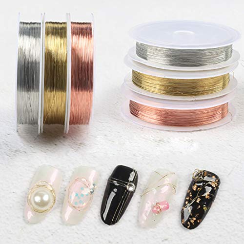 image for ABBECIAO 10 Pack Jewelry Beading Wire Copper Wire for Jewelry Making S