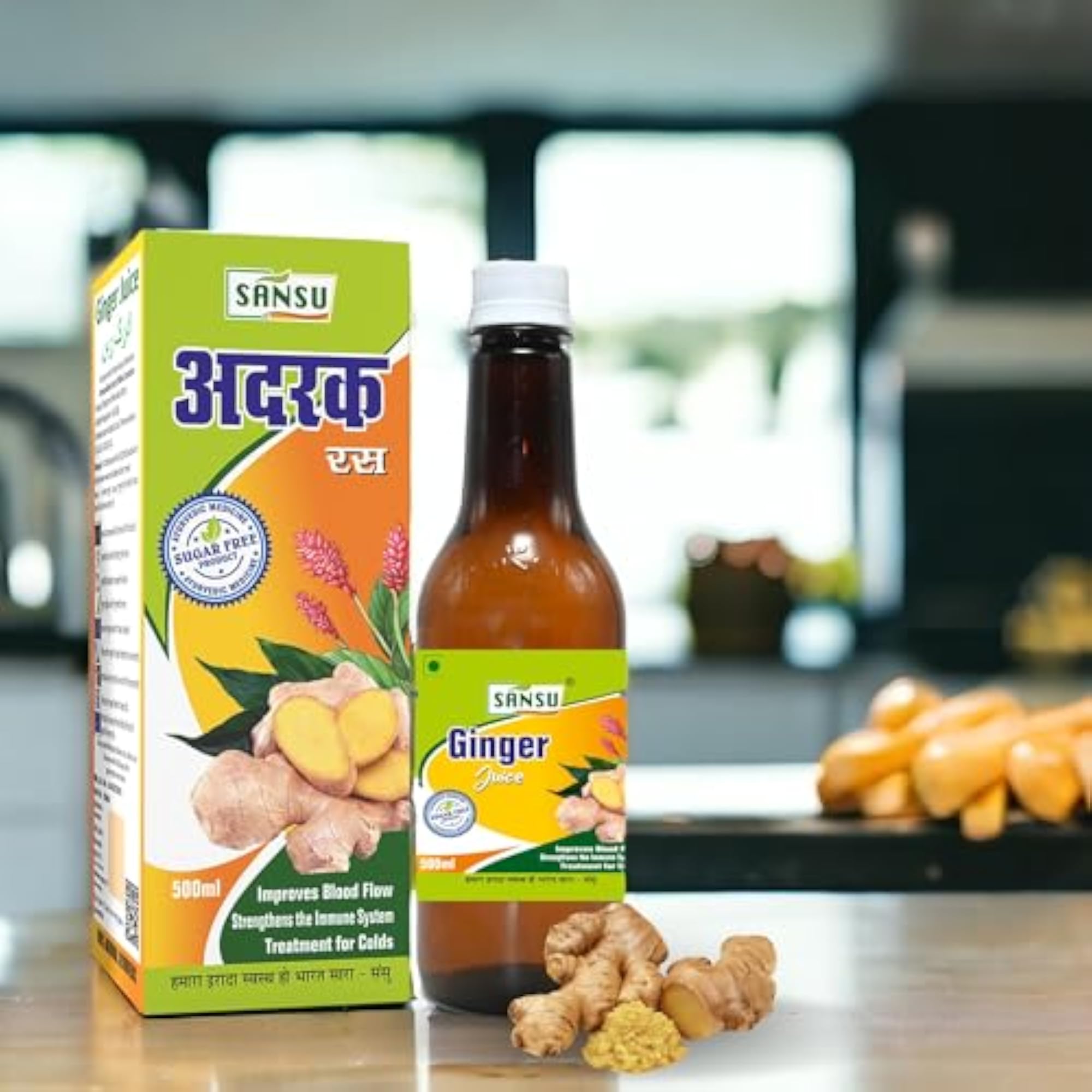 Sansu Ginger Ras 500ml + Gond Siyah 30 Tablet Combo Pack