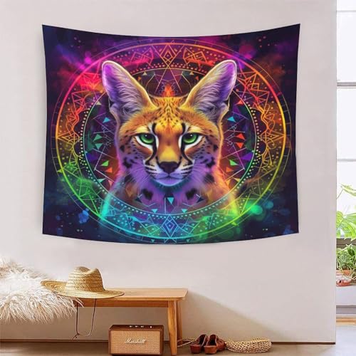 Tapisserie murale chat 3D grand tissu pour habiller un grand mur vide