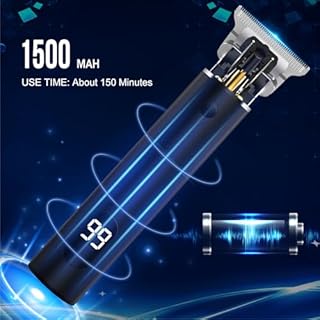 Tagliacapelli,T-Blade 0mm Trimmer Barba,Electric Pro Li Professionale, Elettrico, Kit Regali per Uomo, USB Ricaricabile Schermo LCD, T Taglio Regolare