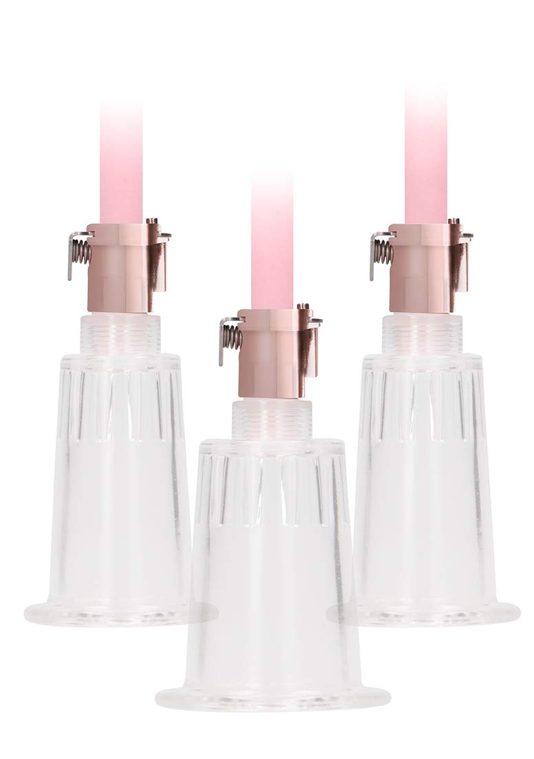 Shots Pumped - Clitoral & Nipple Pump Set Large - Rose Gold