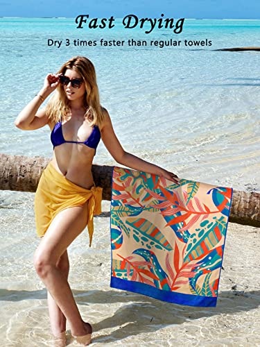 Dolxico Microfiber Beach Towel 32 X 63 Large Sand Free Quick Dry Towel Super Lightweight Travel Towel Personalized Pool Swim Shower Camping Beach Towels Kids Adults Women Beach Accessories Beach Gifts #TOP2