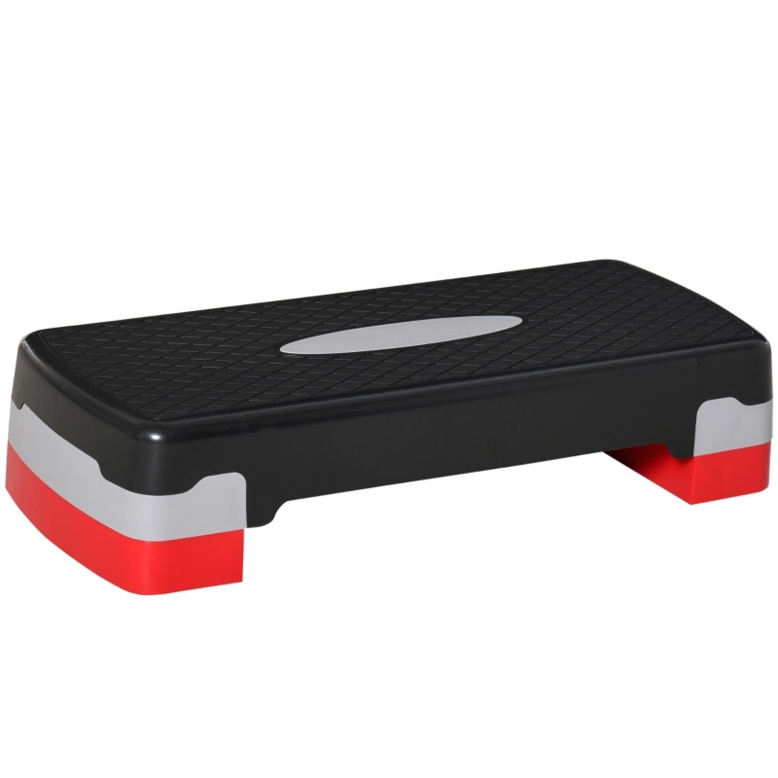 Aerobic-Stepper 2-stufig höhenverstellbar 68 x 28 x 15 cm Schwarz+Grau+ | Stair Machines & Steppers | Cardio Equipment | Fitness Running & Yoga-image-12