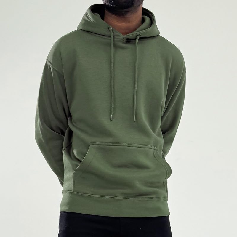 Image of Circle Clothing Men's Fleece Hoodie - Ultra Soft and Comfortable Hoodie - Heavy Weight Pullover Hoodies with Kangaroo Pocket