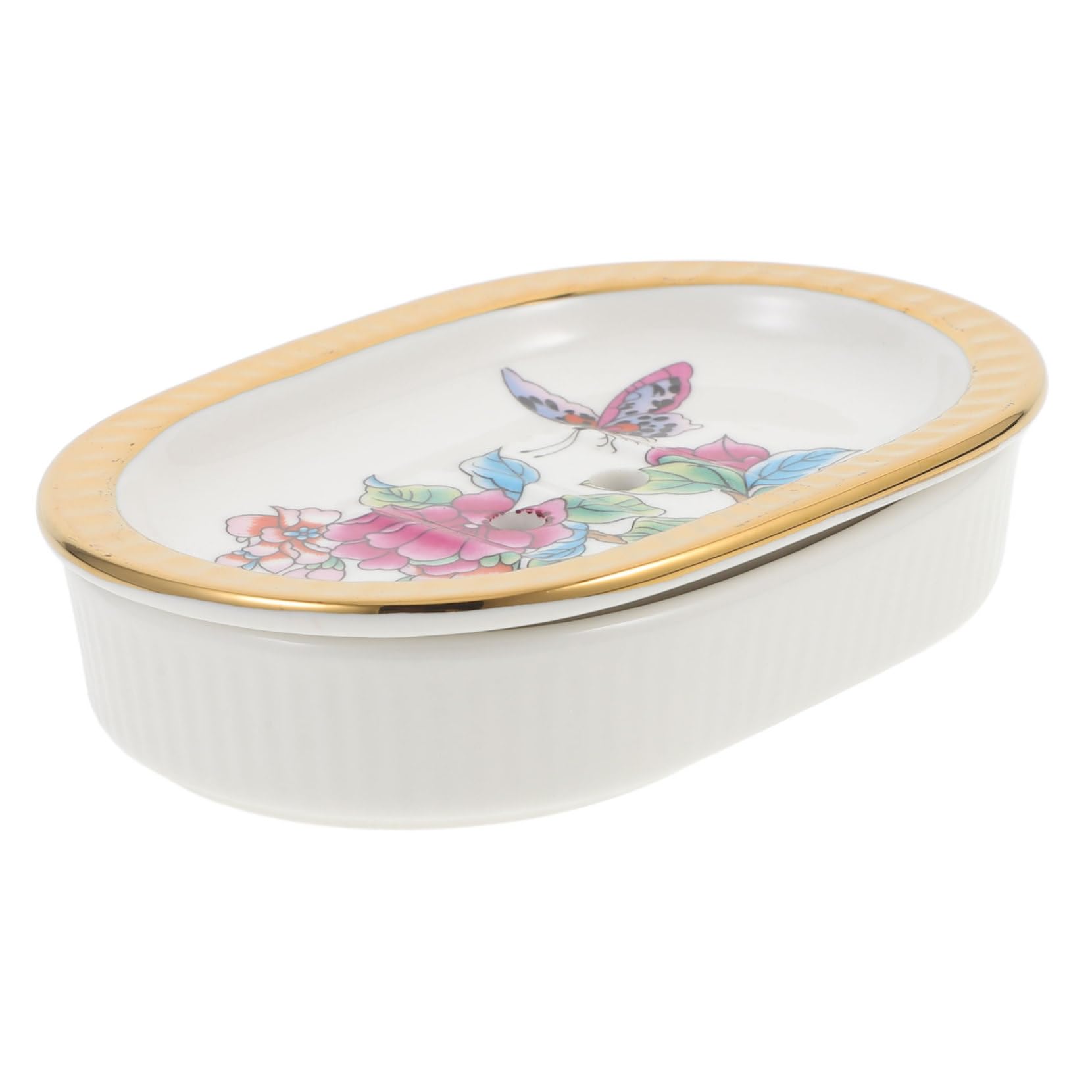 Amosfun 3 Piezas Jabonera de cerámica con Phnom jabonera autodrenante Decorativa autodrenante Drenaje cerámica Escurridor de jabón Bandeja Artículos para el hogar