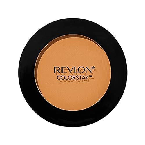 Revlon ColorStay Pressed Powder, Longwearing Oil Free, -Fragrance Free, Noncomedogenic Face Makeup, Toffee (375), 0.3 Oz