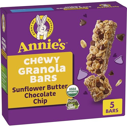 Image of Annie's Organic Sunflower Butter Chocolate Chip Chewy Granola Bars, 4.45 oz