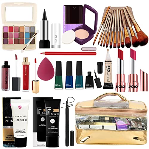 VOLO All In One Makeup Kit (Set of 29 Pc, Maroon)