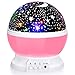 Baby Night Lights, Moon Star Projector 360 Degree Rotation - 4 LED Bulbs 8 Color Changing Light, Romantic Night Lighting Lamp, Unique Gifts for Birthday Nursery Women Children Kids Baby