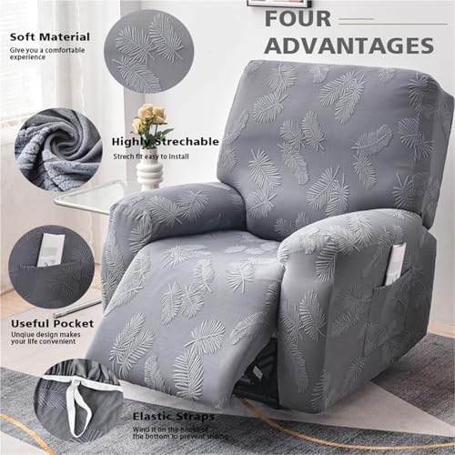 Funda de sillón reclinable de peluche contra el desgaste de mascotas y niños 8