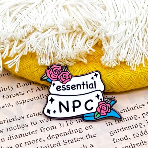 Image of Essential NPC Pin - Fun Series | Premium Enamel Pin - Statement Lapel Pin - Plated Badge for Clothing, Bags, Hats, Jackets, and Lanyards