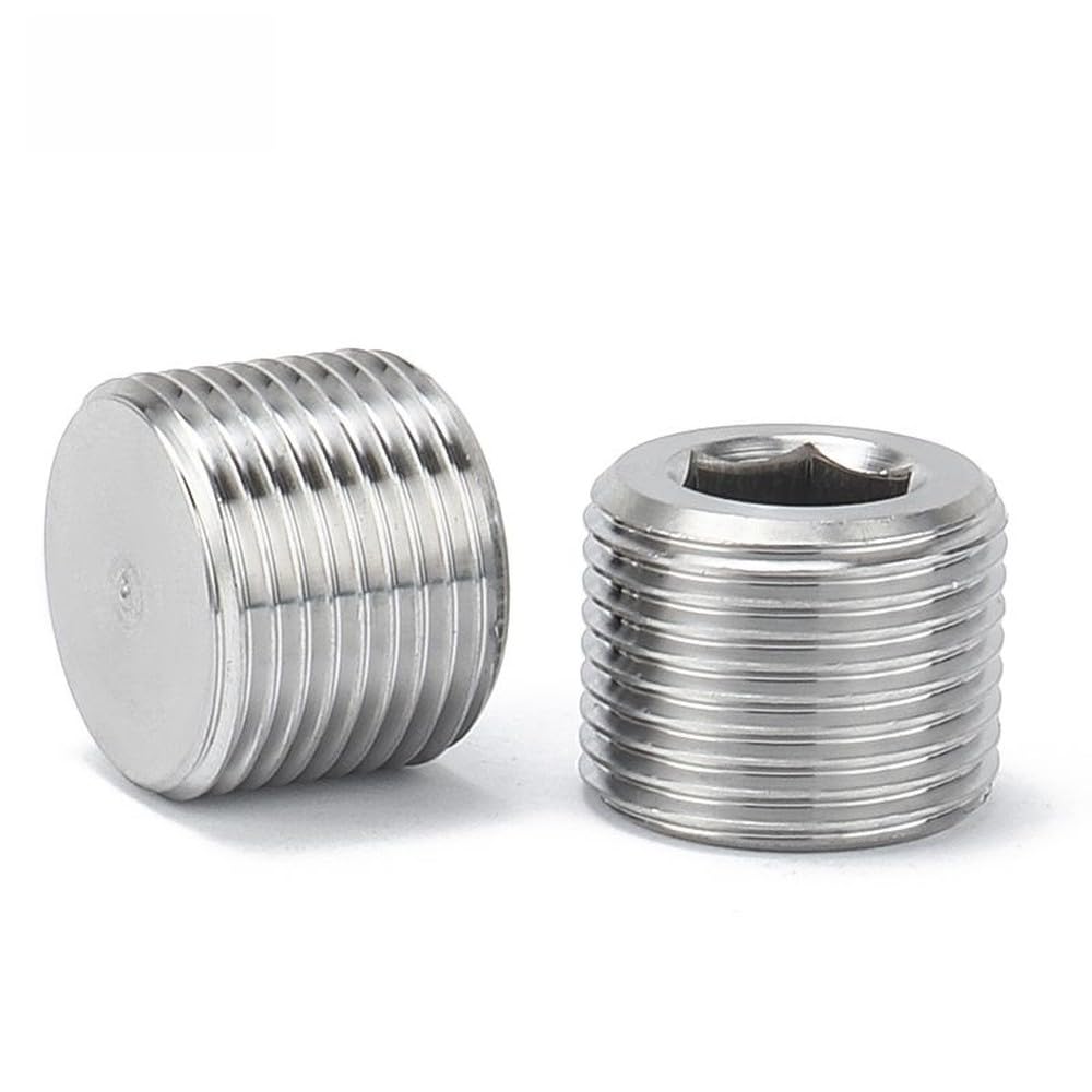 Tapón hexagonal interior de acero inoxidable 304 con rosca macho BSPT/BSPP/NPT, rosca BSPP, 3/4 de pulgada