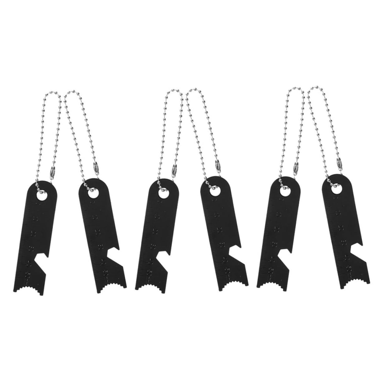 GANAZONO Multi-use Fire Scraper Ruler Set 6pcs Survival Fire Starters Flint Ferrocerium Rod Magnesium for Emergency Outdoor Activities