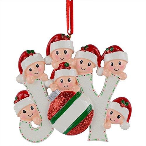 Worldwide Joy Family Of 7 Personalized Ornaments #TOP7