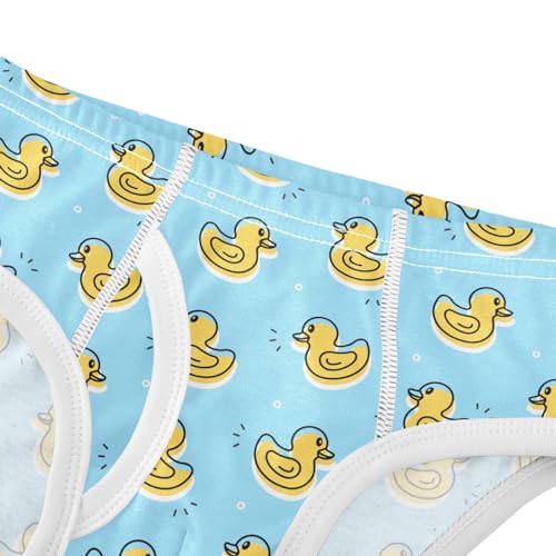 Little Boys Briefs Yellow Duck Soft Cotton Toddler Underwear in Sizes 2/3t, 4t, 5t, 6 and 84