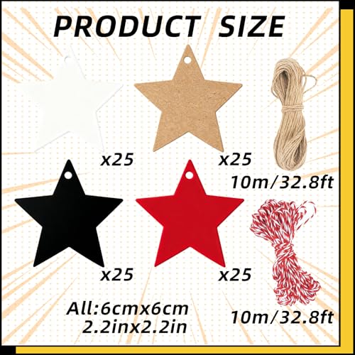 100 pcs Geschenkanhänger Weihnachten,Weihnachtsanhänger,Weihnachten Anhänger,Geschenkanhänger Weihnachts,Christmas Anhänger,Geschenkband Tags,Geschenk Etiketten,für Gift Dekoration,Flaschenanhänger