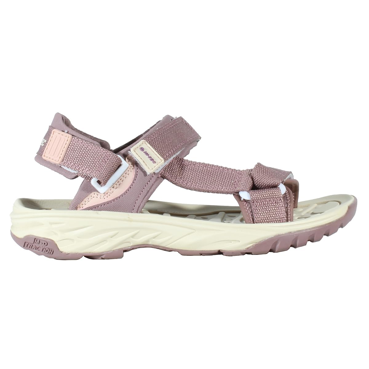HI-TEC Sandalias Mujer trekking ULA RAFT, calzado verano para Todo Terreno, sandalias mujer verano cómoda (Rose-Grey, Sistema tallas calzado EU, Mujer, Números, mediano)