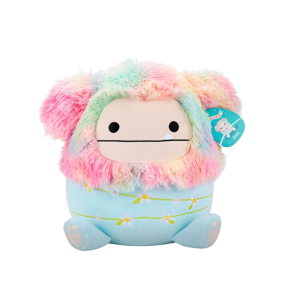 Squishmallows Original 12-Inch Zozo the Rainbow and Blue Bigfoot — image 1