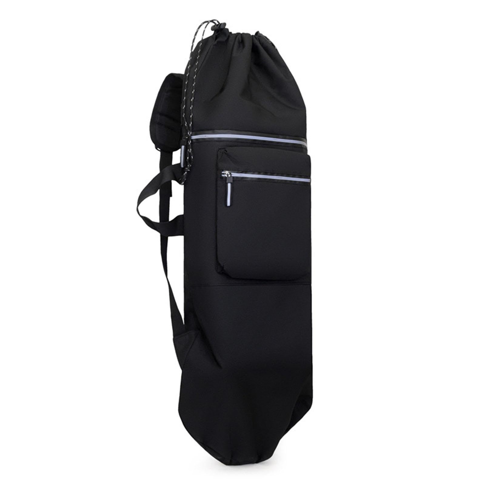 B Baosity Sac à Dos Skateboard Grande Capacité avec Fermeture à Cordon Bandoulière Réglable en Tissu Oxford Imperméable Rangement Polyvalent pour Les Activités
