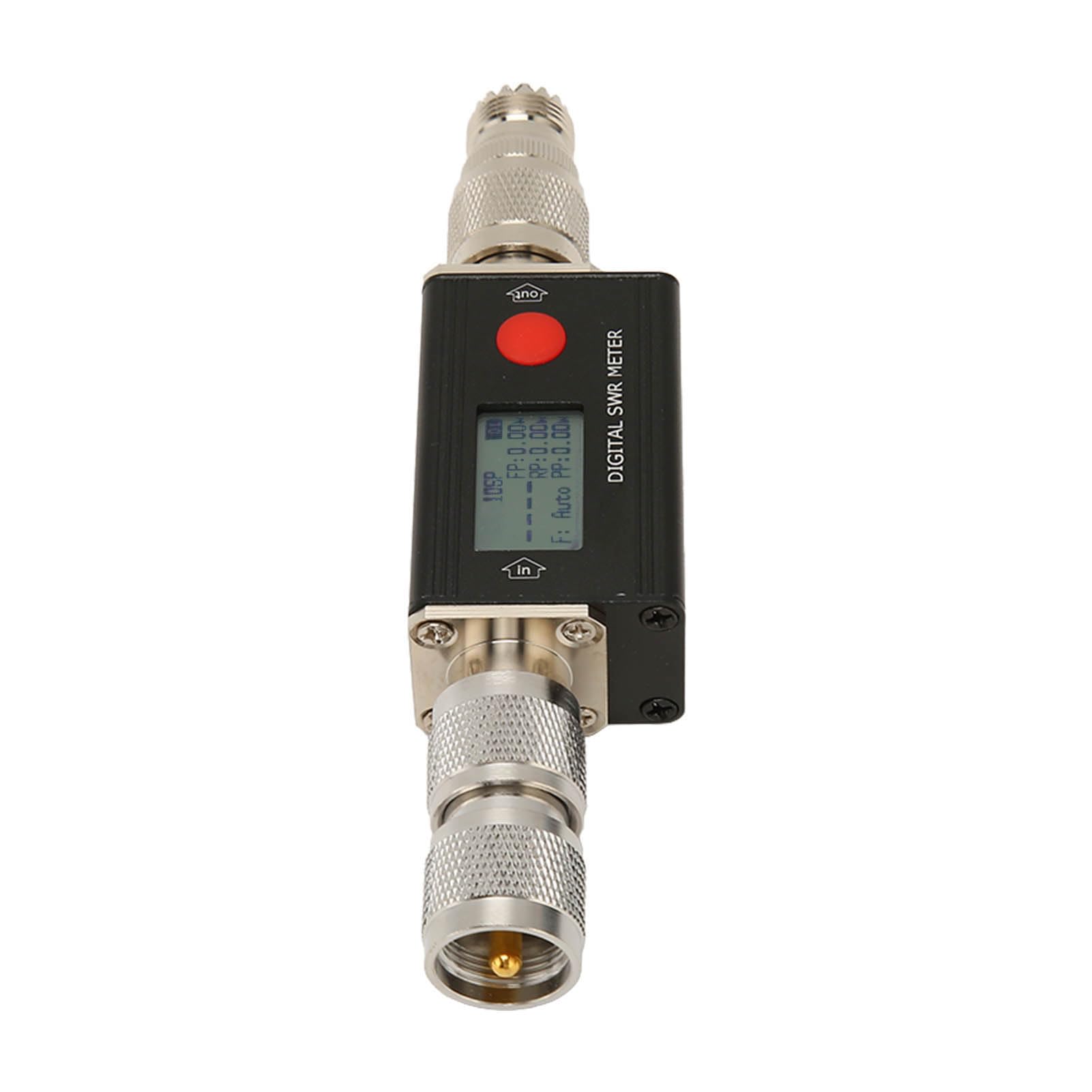 Medidor SWR, Medidor de Potencia Portátil de Radio Bidireccional VHF UHF, 80‑999MHz, Pantalla VSWR 1.00‑99.9, 120W, con Pantalla LCD Retroiluminada, para Walkie Talkies